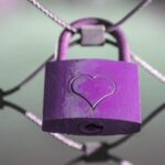 Lock-with heart-fence